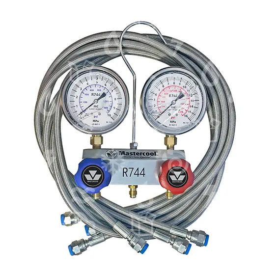 rozvaděč 2 cestný MC, pro CO2, (R744) + hadice (3x 150cm)